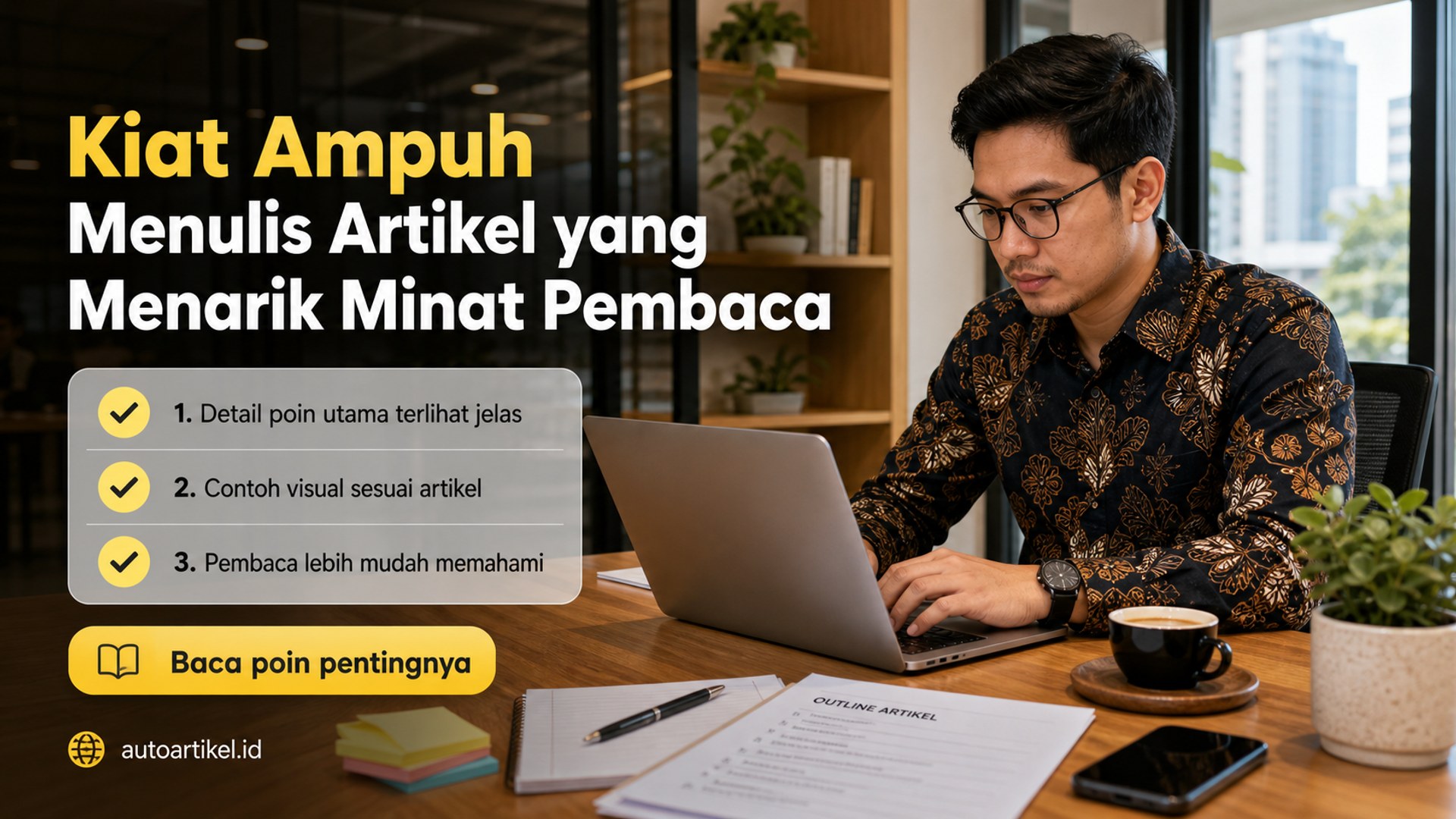 Ilustrasi auto artikel - Kiat Ampuh Menulis Artikel yang Menarik Minat Pembaca
