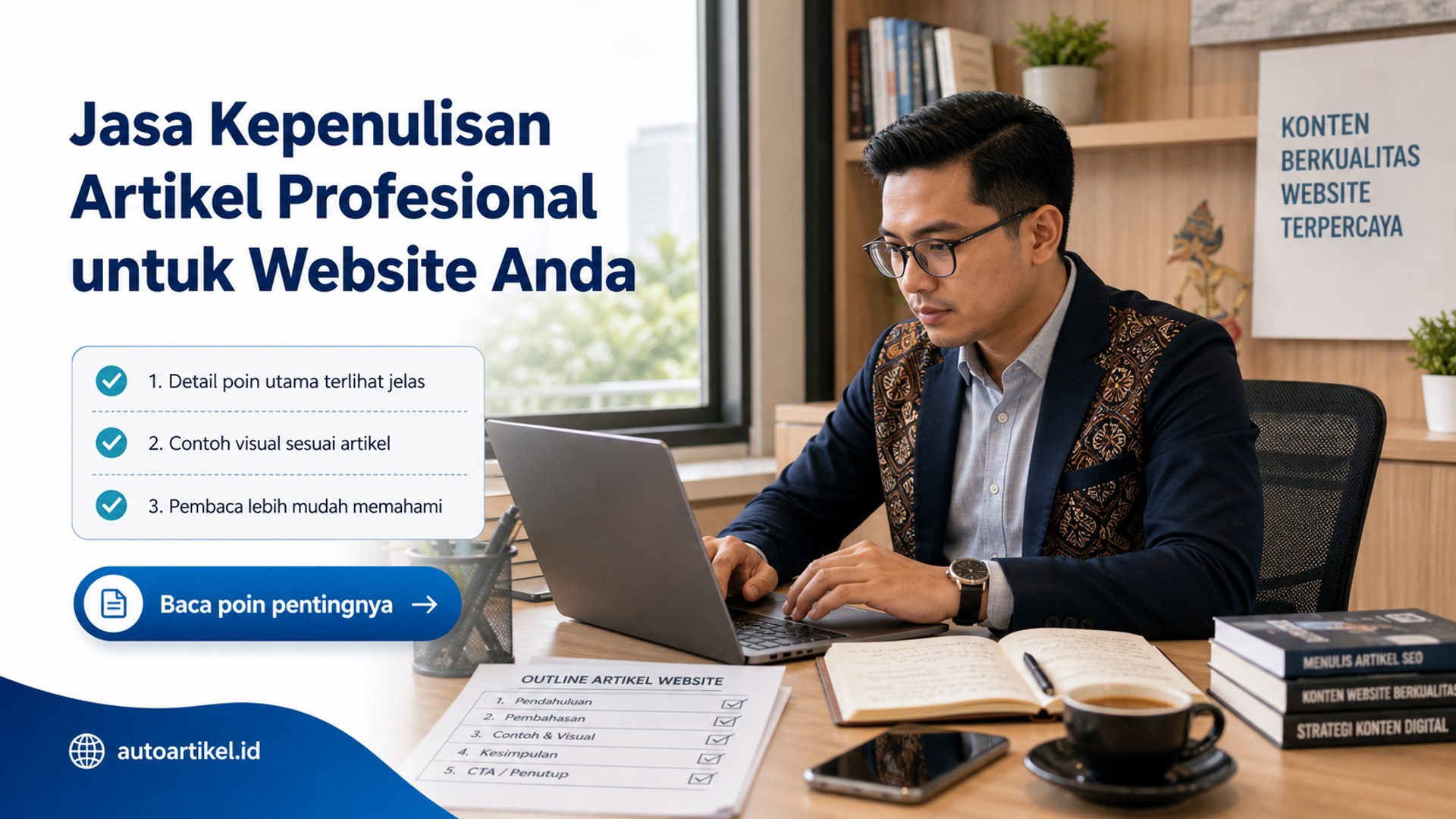 Ilustrasi auto artikel - Jasa Kepenulisan Artikel Profesional untuk Website Anda