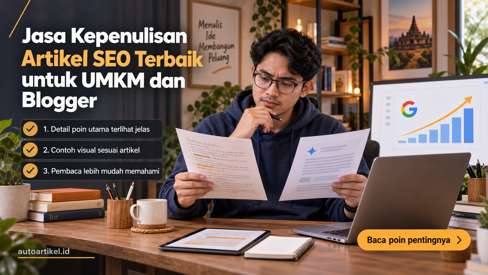 Ilustrasi auto artikel - Jasa Kepenulisan Artikel SEO Terbaik untuk UMKM dan Blogger