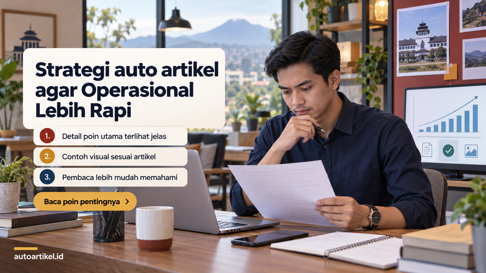 Ilustrasi Strategi auto artikel agar Operasional Lebih Rapi
