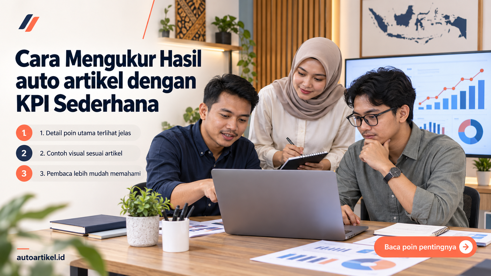 Ilustrasi Cara Mengukur Hasil auto artikel dengan KPI Sederhana