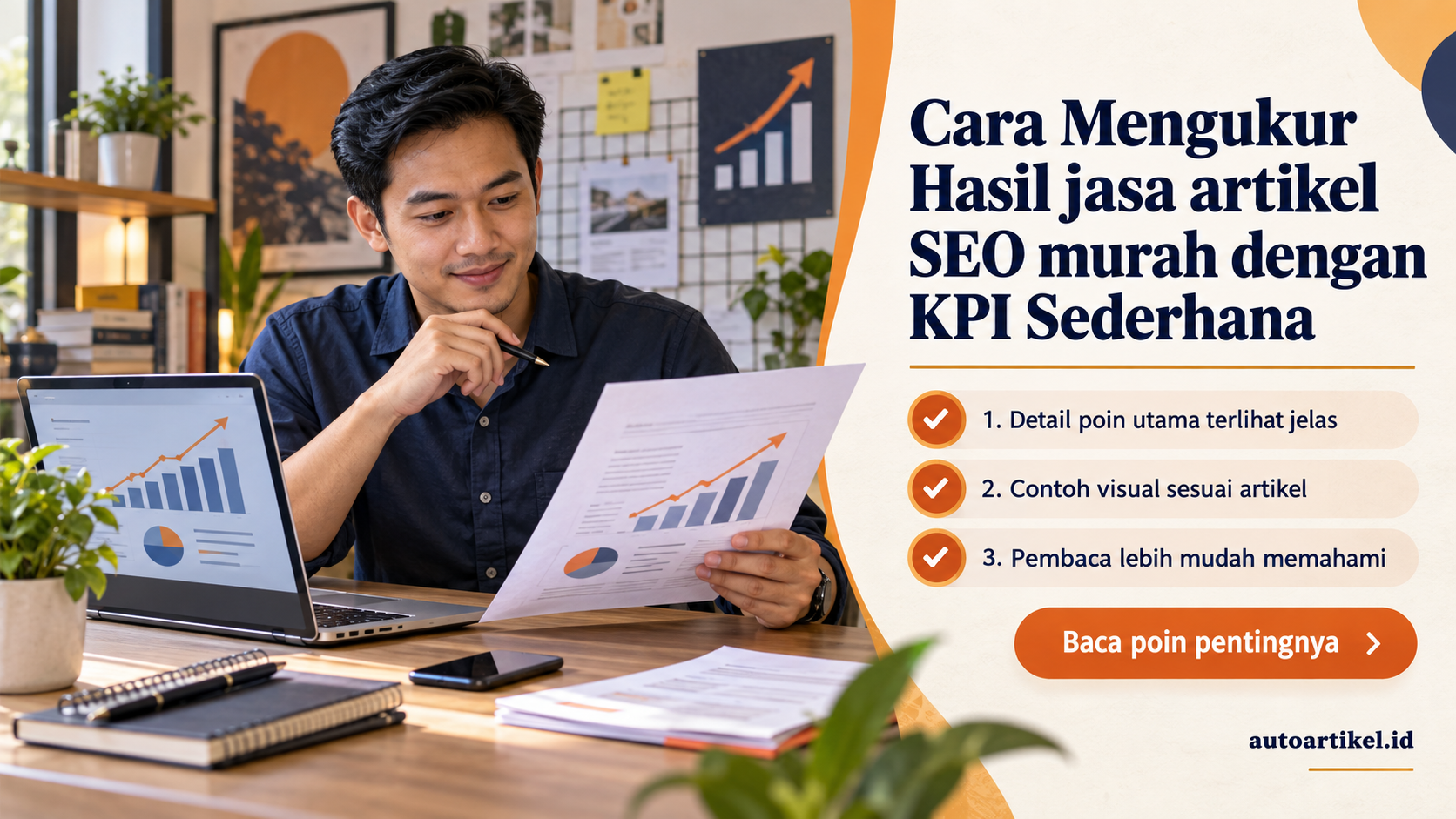 Ilustrasi auto artikel - Cara Mengukur Hasil jasa artikel SEO murah dengan KPI Sederhana